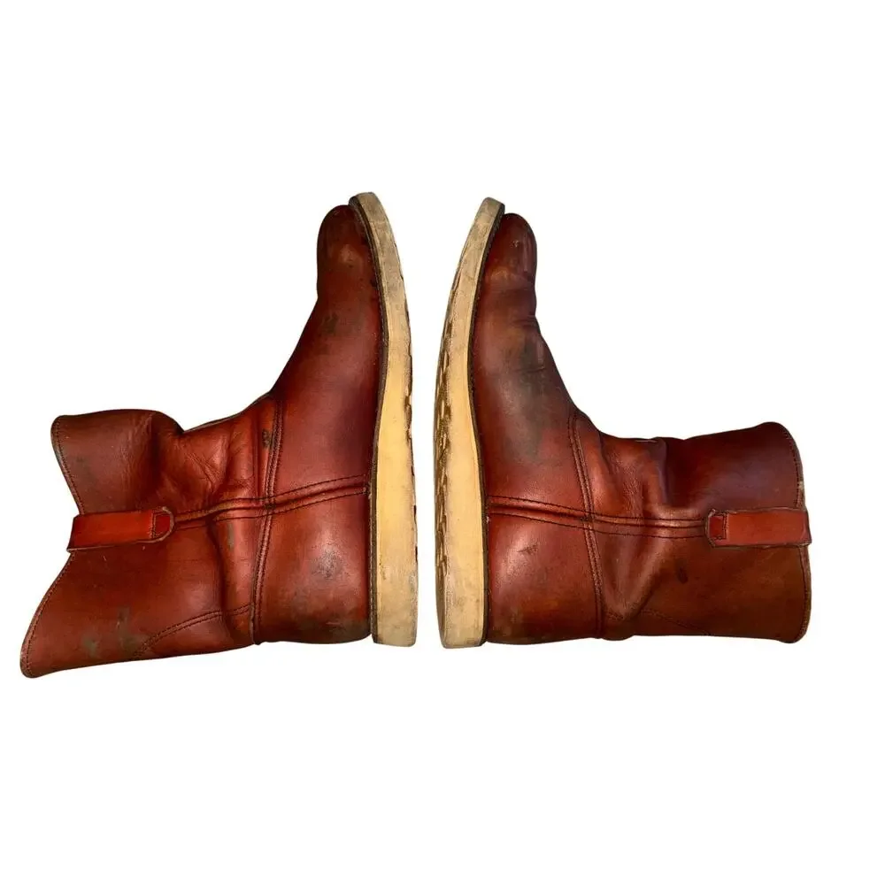 Vintage Red Wing Irish Setter Made in the USA Pull On Leather Work Boots -Sz 13D